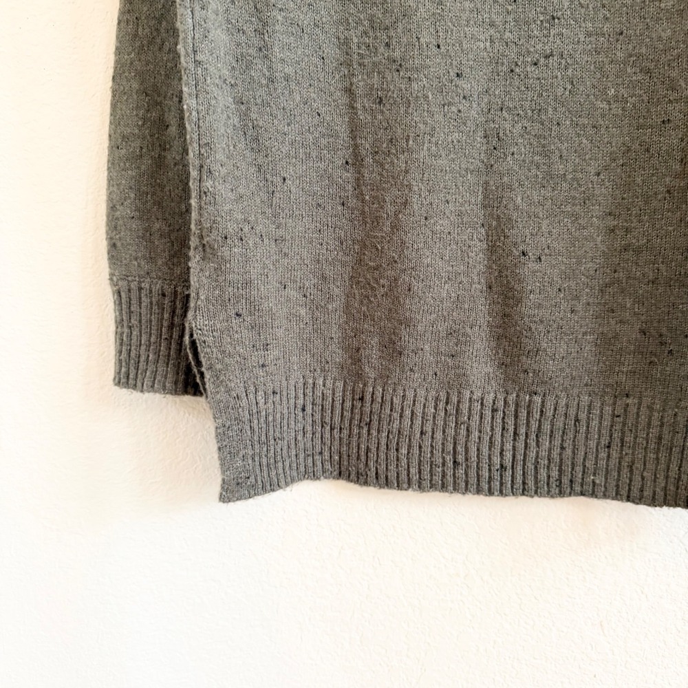 Madewell Womens Green Donegal Wool Blend V-Neck Pullover Sweater Size S Small - Picture 10 of 11